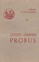 Philon d'Alexandrie, Quod omnis probus (couverture)