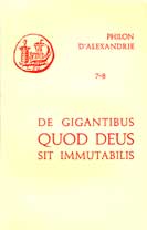 Philon d'Alexandrie, De gigantibus. Quod Deus sit immutabilis (couverture)