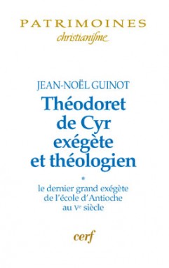 Théodoret de Cyr exégète et théologien, 1 (Couverture)