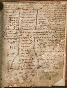 Reproduction d'un manuscrit d'Origène
