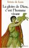 Irénée, La gloire de Dieu, c'est l'homme vivant (couverture)