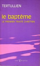 Tertullien, Le baptême (couverture)