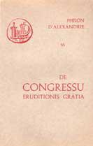 Philon d'Alexandrie, De congressu eruditionis gratia (couverture)