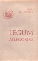 Philon d'Alexandrie, Legum allegoriae (couverture)