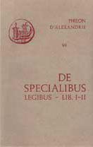 Philon d'Alexandrie, De specialibus legibus I-II (couverture)
