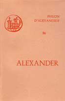 Philon d'Alexandrie, Alexander (couverture)