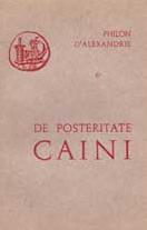 Philon d'Alexandrie, De posteritate Caini (couverture)