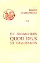 Philon d'Alexandrie, De gigantibus. Quod Deus sit immutabilis (couverture)