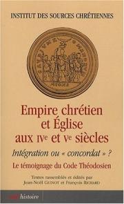 Empire chrétien et Église aux IVe et Ve siècles (Couverture)