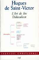 Hugues de Saint-Victor, L'art de lire. Didascalicon (couverture)